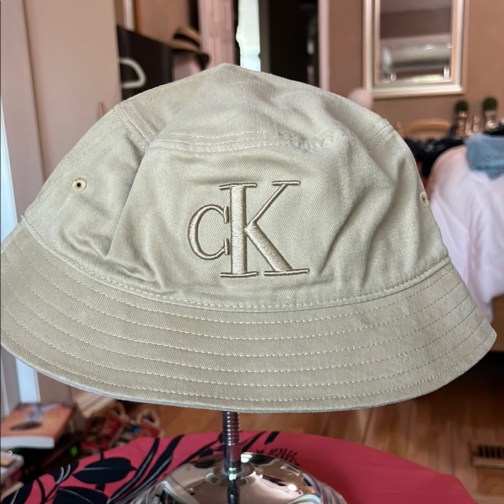 Calvin Klein Tan Bucket Hat